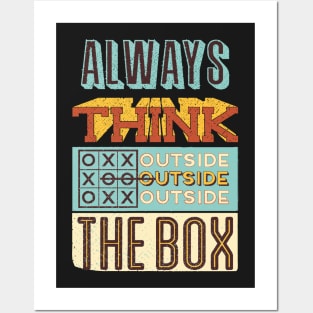 Entrepreneur outside the box shirt | inspirational motivational business shirt Posters and Art
